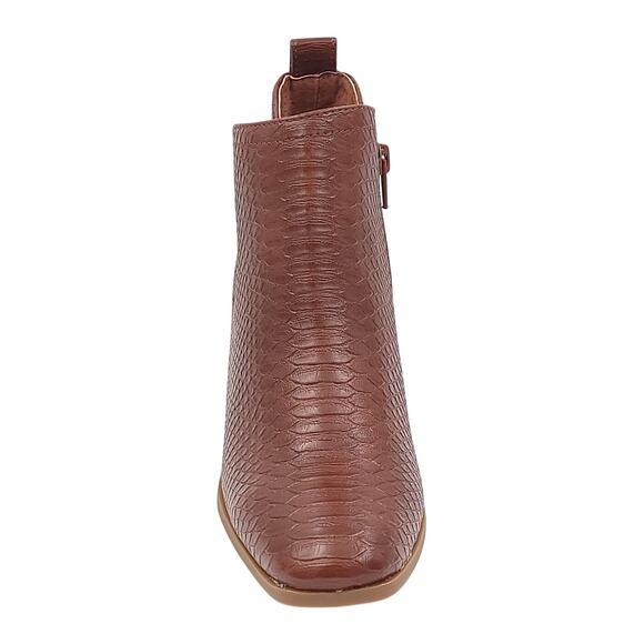 Sun+Stone Women Pollyy Ankle Booties Size US 8.5M Walnut Brown Snake Print - Picture 4 of 5